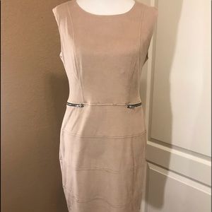 Tan Micro Suede Dress